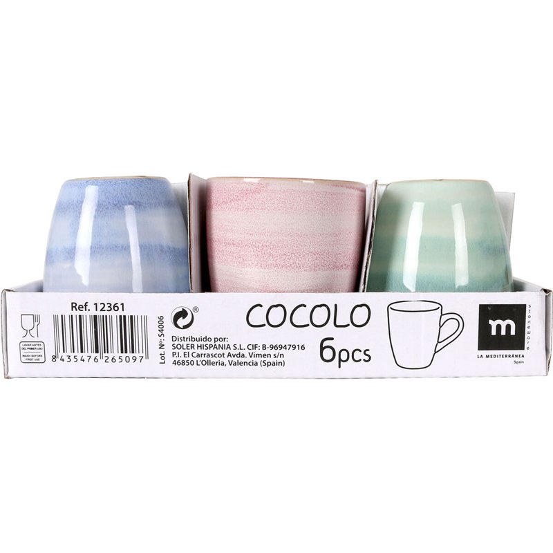 Image secondaire de Tasse de café et de thé La Mediterránea Cocolo 90 ml (36 Unités)