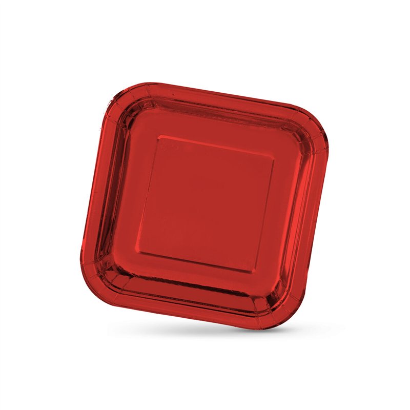 Image secondaire de Service de vaisselle Algon Rouge 20 cm 10 Pièces (18 Unités)