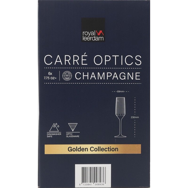 Image secondaire de Coupe de champagne Inde Carre optics 6 Pièces