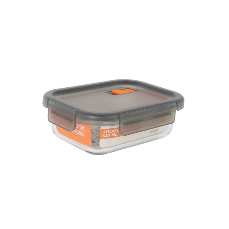 Image secondaire de Boîte à lunch hermétique MasterChef Gris Transparent Rectangulaire 630 ml (6 Unités)