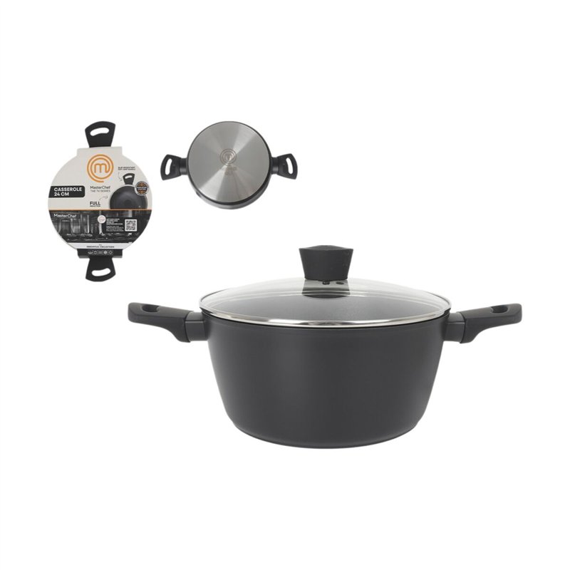 Image secondaire de Casserole avec Couvercle MasterChef 24 cm (4 Unités)