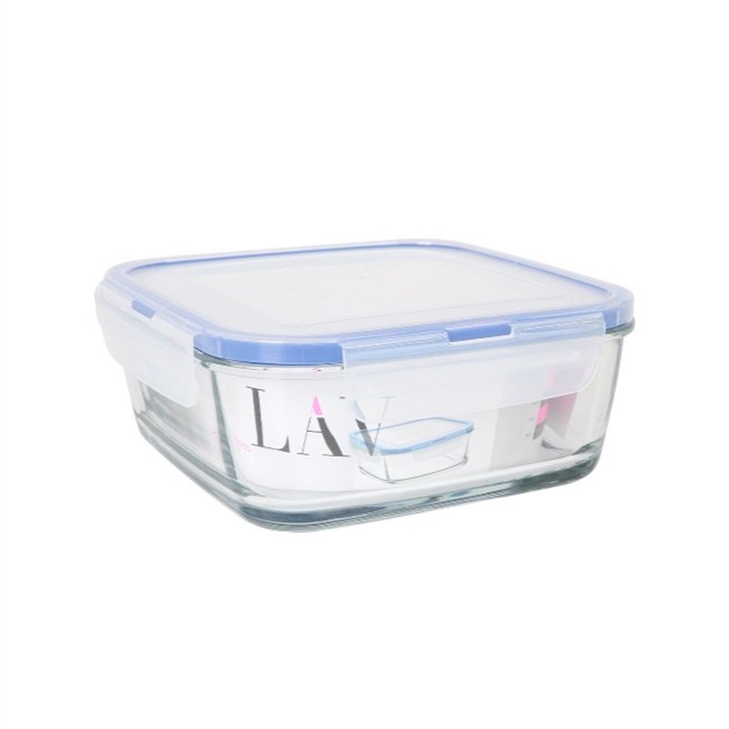 Image secondaire de Boîte à lunch hermétique LAV Bleu Transparent 1,15 L (8 Unités)