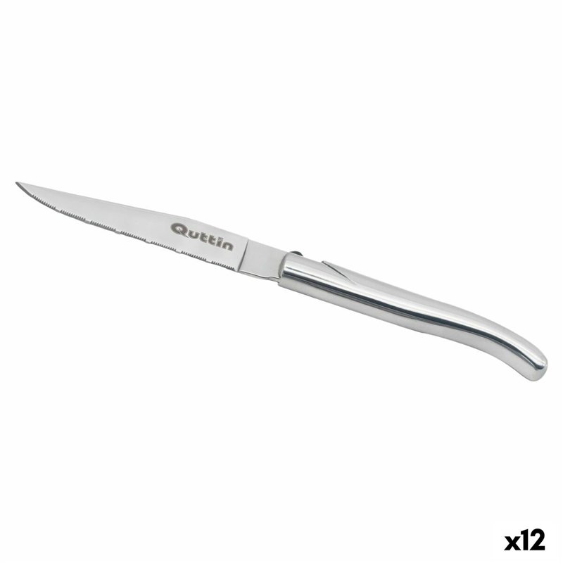 Couteau à viande Quttin Kobe Argenté 10,5 cm (12 Unités)