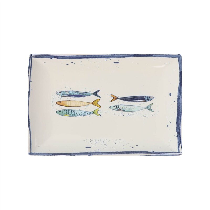 Image secondaire de Plat à Gratin La Mediterránea Peixe Rectangulaire Poissons 30 x 20 x 2,5 cm (6 Unités)