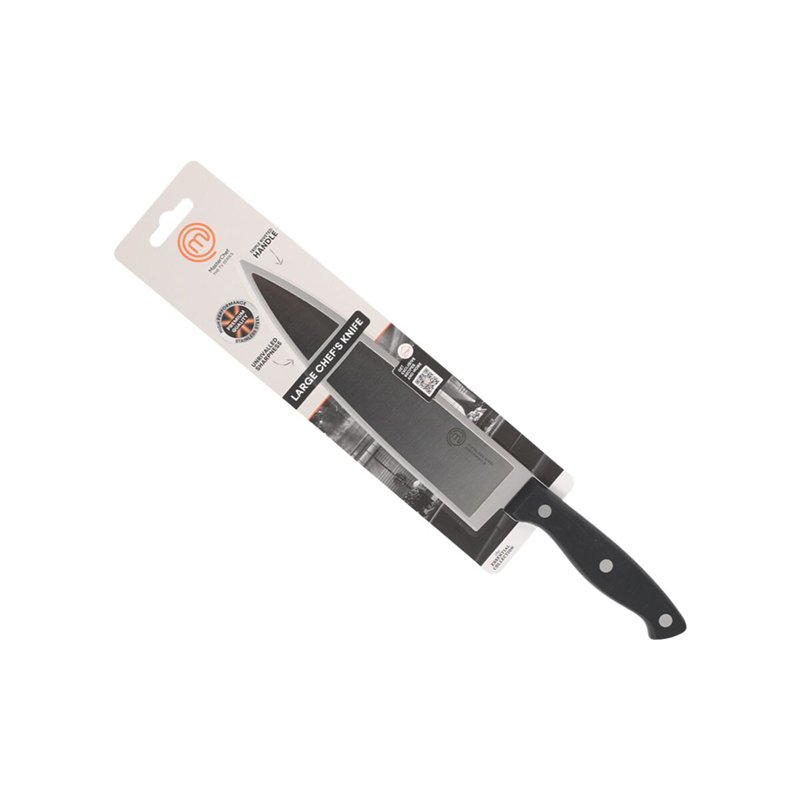 Image secondaire de Couteau de cuisine MasterChef Chef Noir Argenté 20 cm (18 Unités)