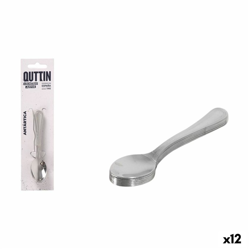 Cuillère à dessert Quttin Antartica 6 Pièces (12 Unités)