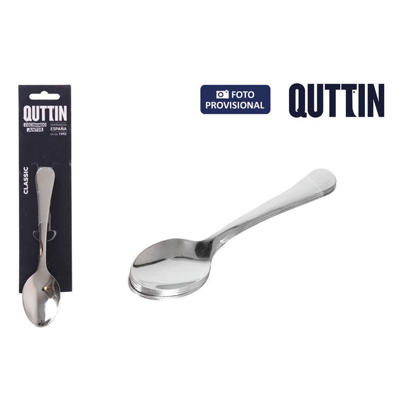 Image secondaire de Cuillère à dessert Quttin Classic 6 Pièces (12 Unités)