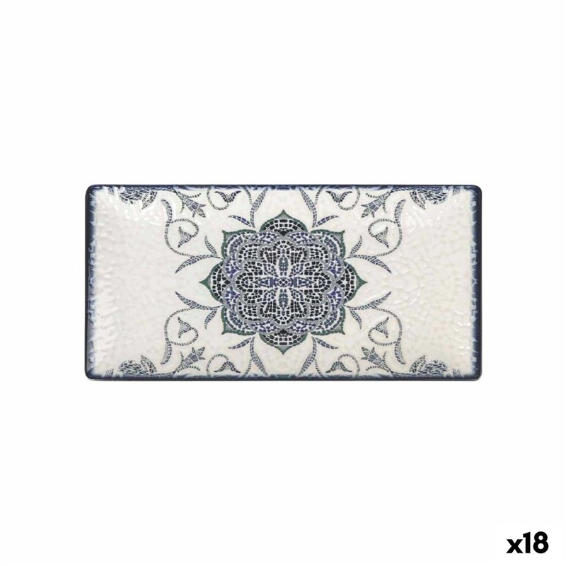 Plat à Gratin La Mediterránea Rosetta Rectangulaire 30 x 15 x 2 cm (18 Unités)