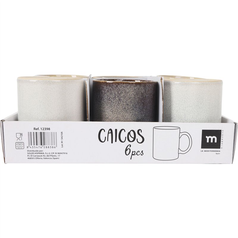 Image secondaire de Tasse mug La Mediterránea Caicos Rectangulaire 300 ml (24 Unités)