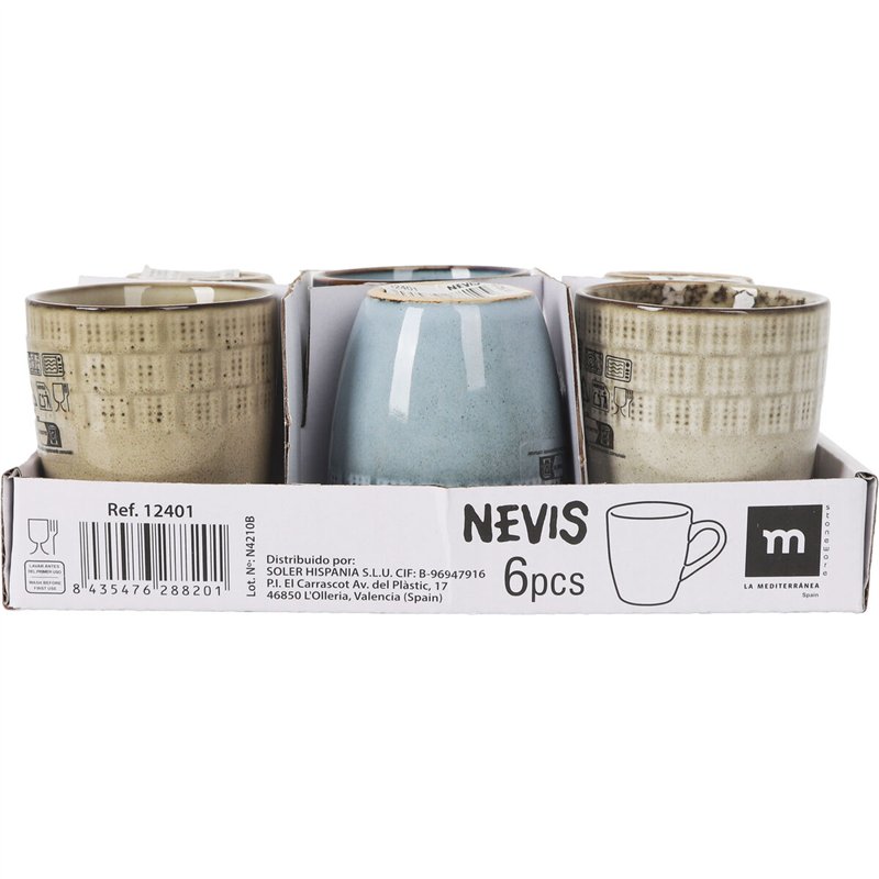 Image secondaire de Tasse de café et de thé La Mediterránea Nevis 90 ml (36 Unités)