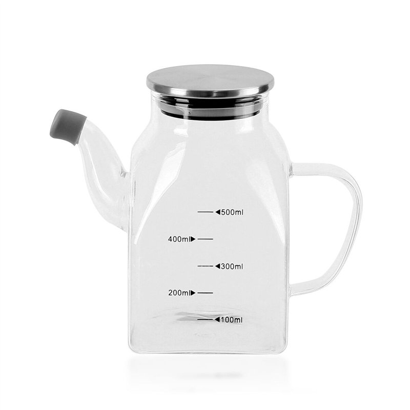 Image secondaire de Huilier La Mediterránea Transparent Argenté Métal Verre Borosilicaté 0,5 L (12 Unités)