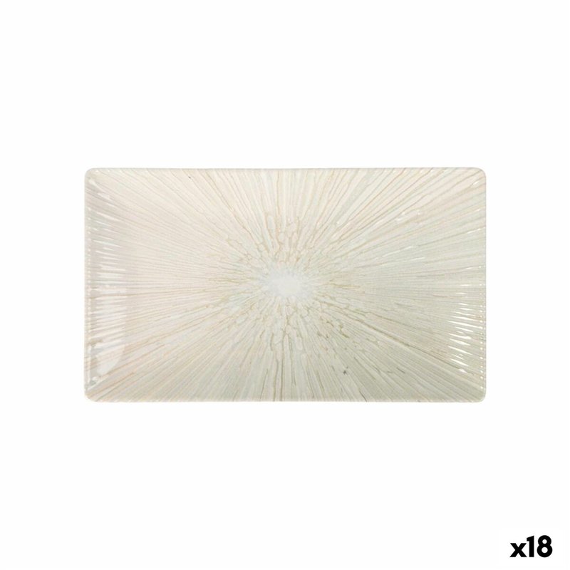 Plat à Gratin La Mediterránea Anya Rectangulaire 25,3 x 15 x 2 cm (18 Unités)