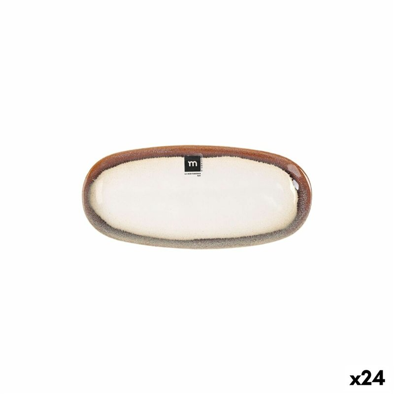 Plat à Gratin La Mediterránea Fustam Oblongue 25,8 x 12 x 2,2 cm (24 Unités)