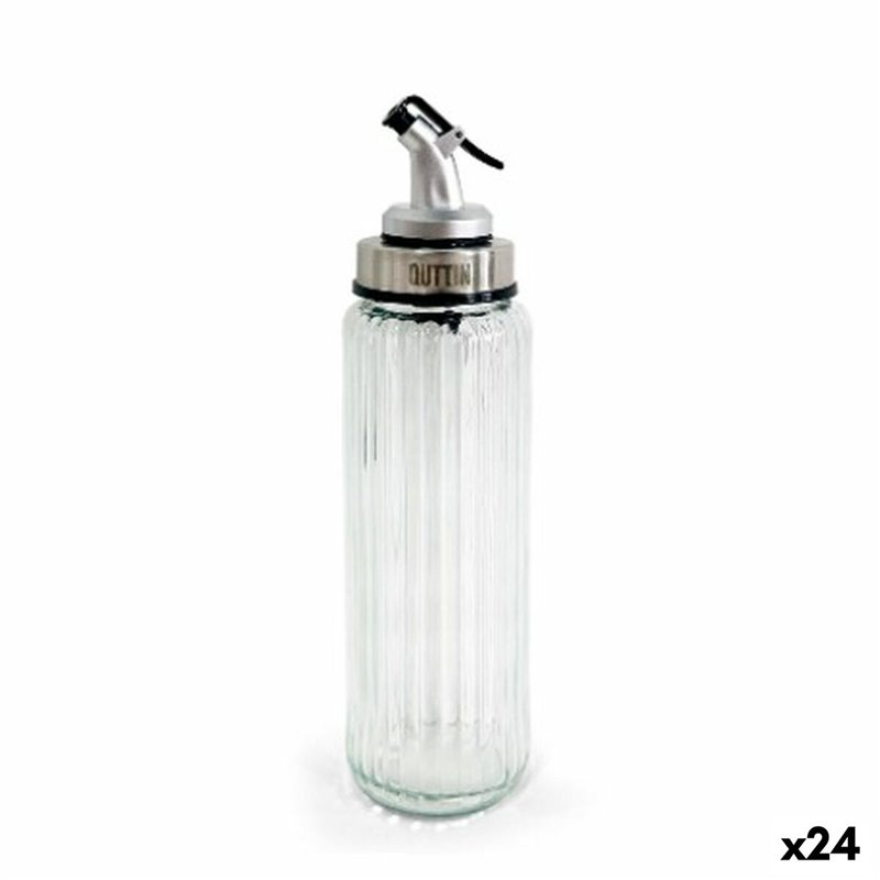 Huilier Quttin OTTICO Transparent Argenté verre 0,5 L 6 x 6 x 30,5 cm (24 Unités)