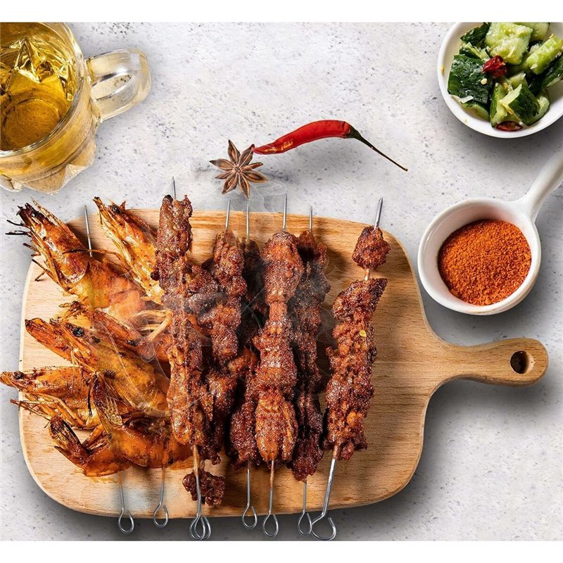 Image secondaire de Ensemble de brochettes pour barbecue Algon Métal 25 cm 12 Pièces (24 Unités)