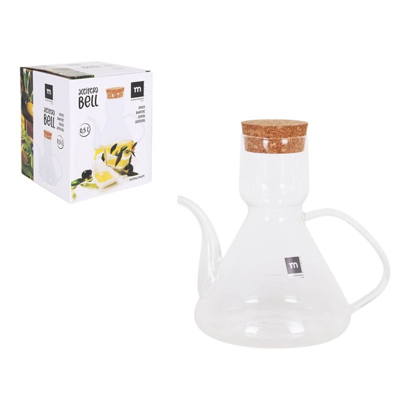 Image secondaire de Huilier La Mediterránea Bell Transparent Silicone Verre Borosilicaté 500 ml (8 Unités)