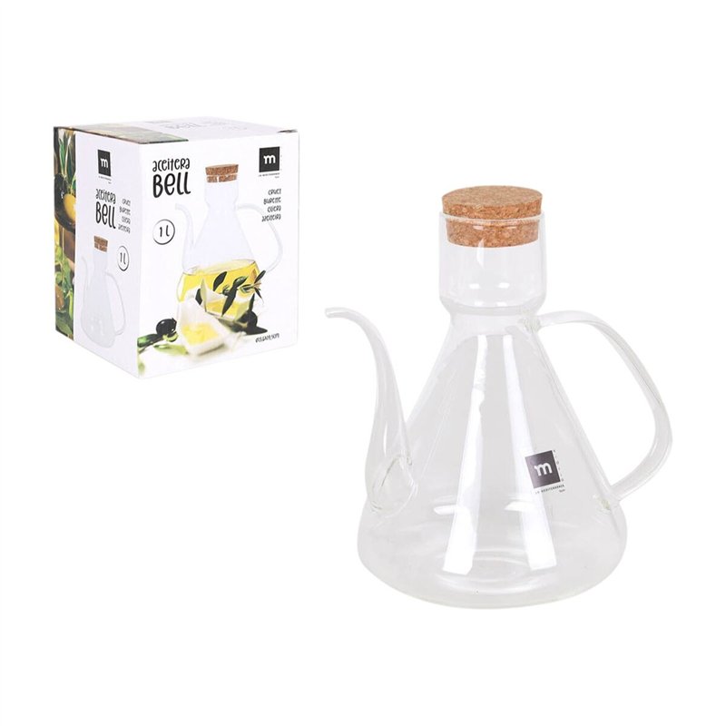 Image secondaire de Huilier La Mediterránea Bell Transparent Silicone Verre Borosilicaté 1 L (4 Unités)