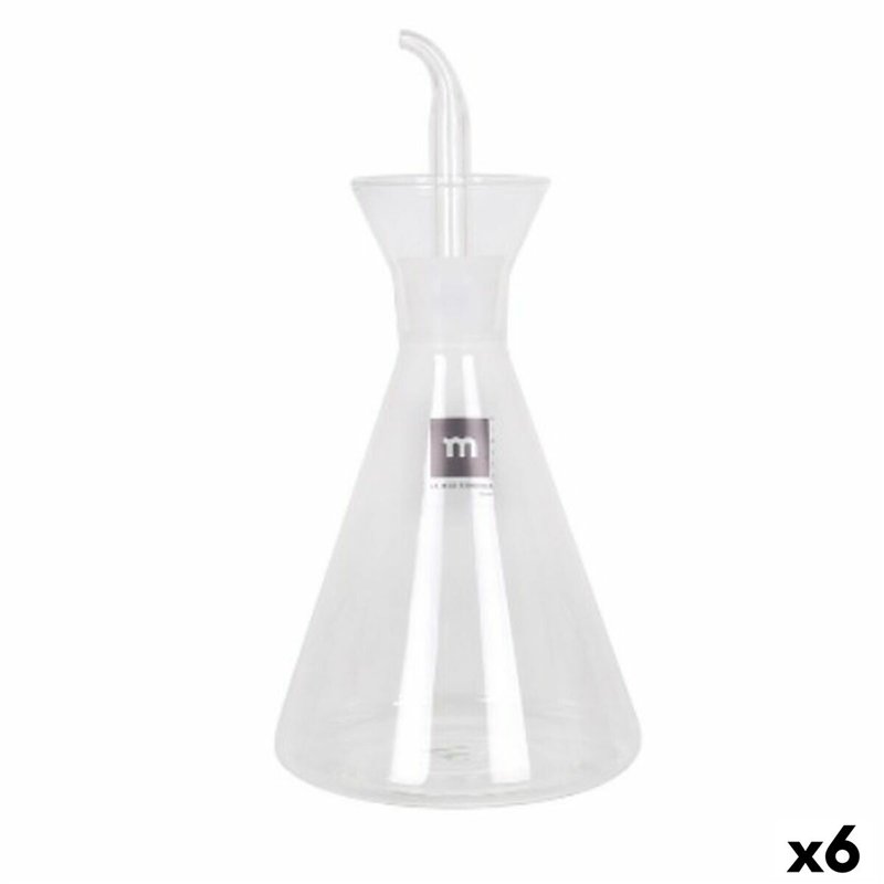 Huilier La Mediterránea Iraia Transparent Verre Borosilicaté 500 ml (6 Unités)