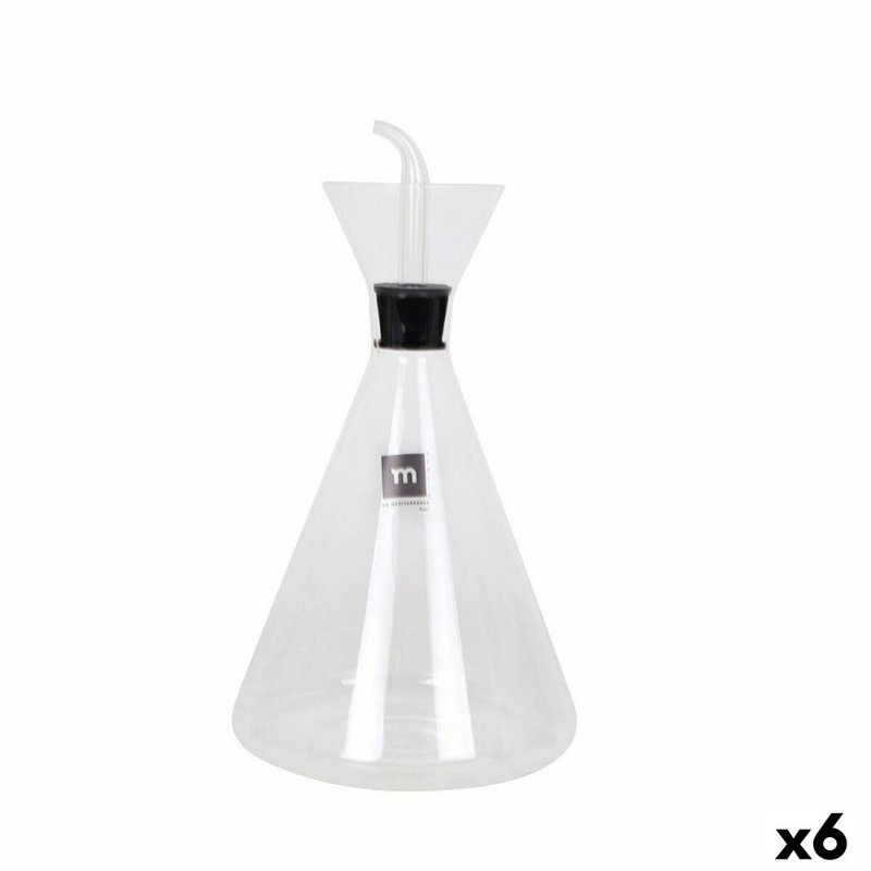 Huilier La Mediterránea Iraia Transparent Verre Borosilicaté 1 L (6 Unités)