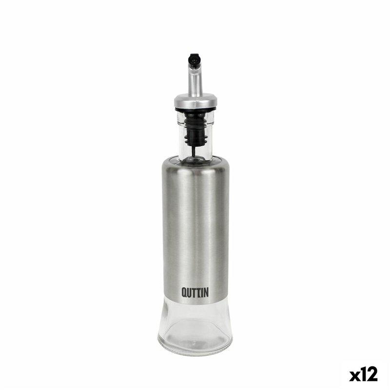 Huilier Quttin Transparent Argenté Acier inoxydable 0,3 L (12 Unités)
