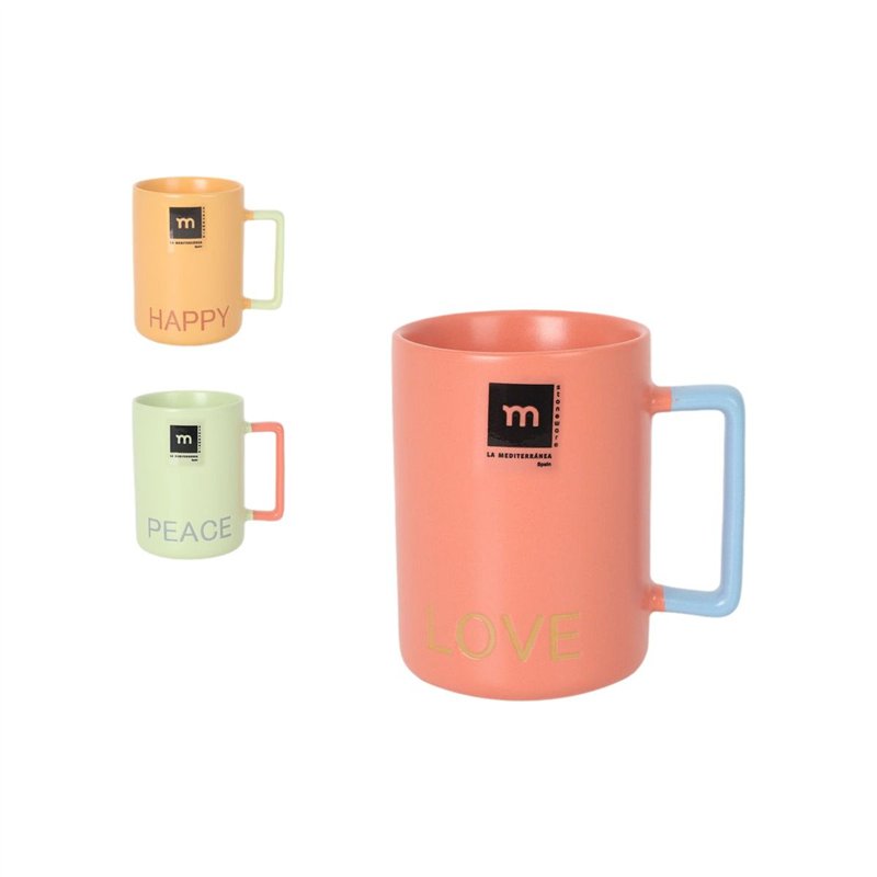 Image secondaire de Tasse La Mediterránea Love&peace 340 ml (36 Unités)