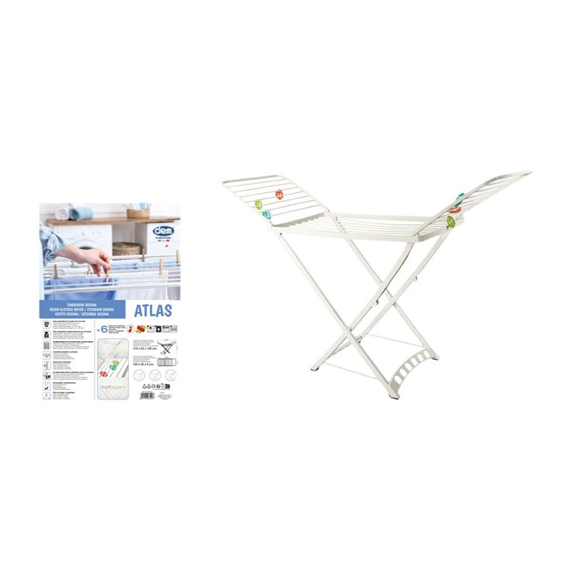 Image secondaire de Séchoir Pliable Inde Atlas Blanc 172 x 220 x 50,5 cm