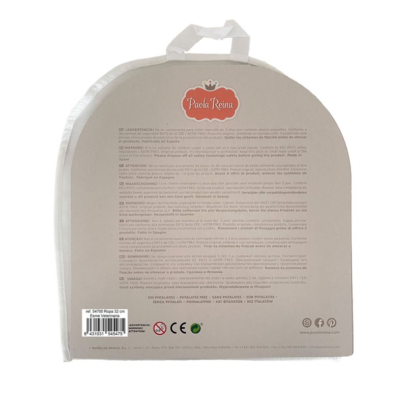 Image secondaire de Vêtements de poupée Paola Reina Esme 32 cm Vétérinaire