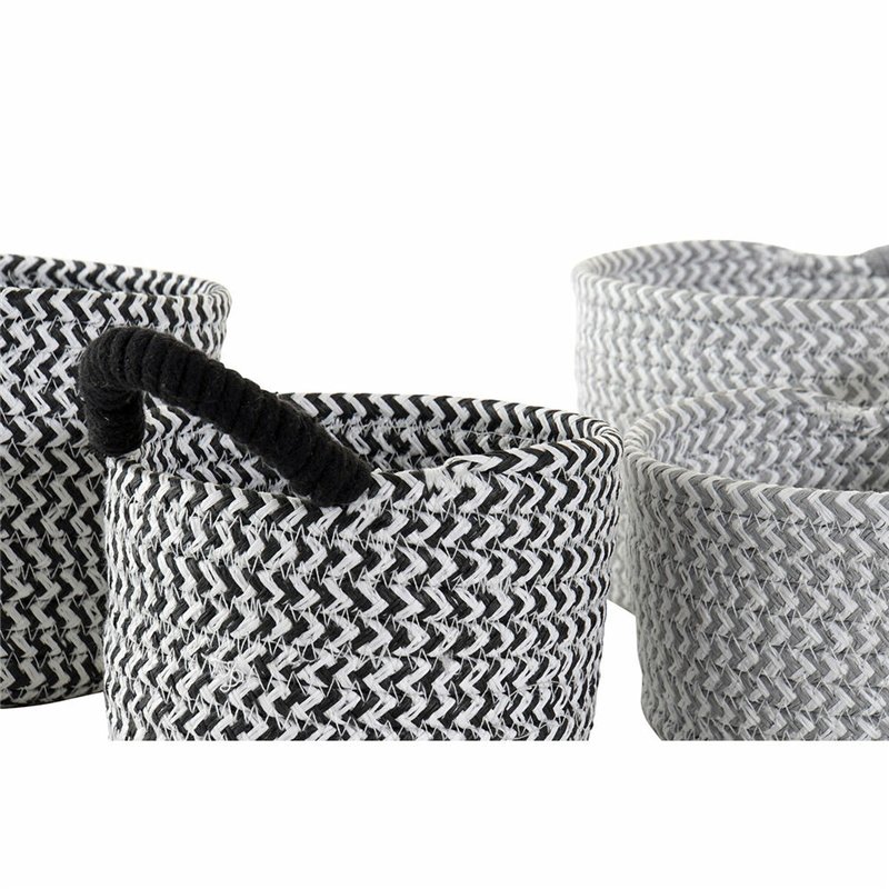 Image secondaire de Set de basket DKD Home Decor Fibre naturelle 18 x 18 x 14 cm