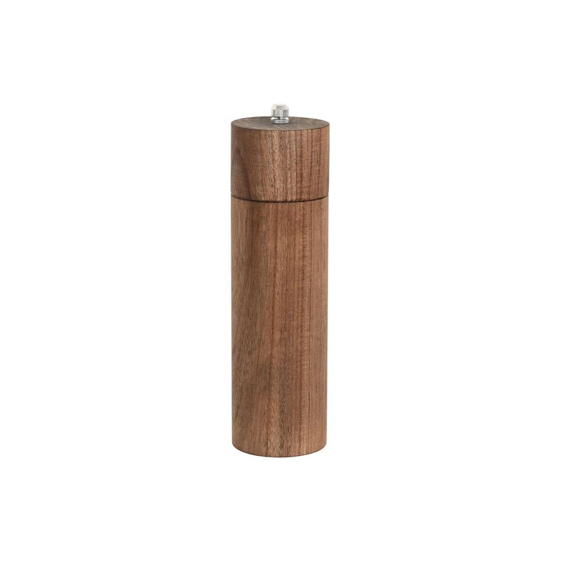 Pot de poivre Home ESPRIT Naturel Aluminium Acacia 6 x 6 x 21,5 cm