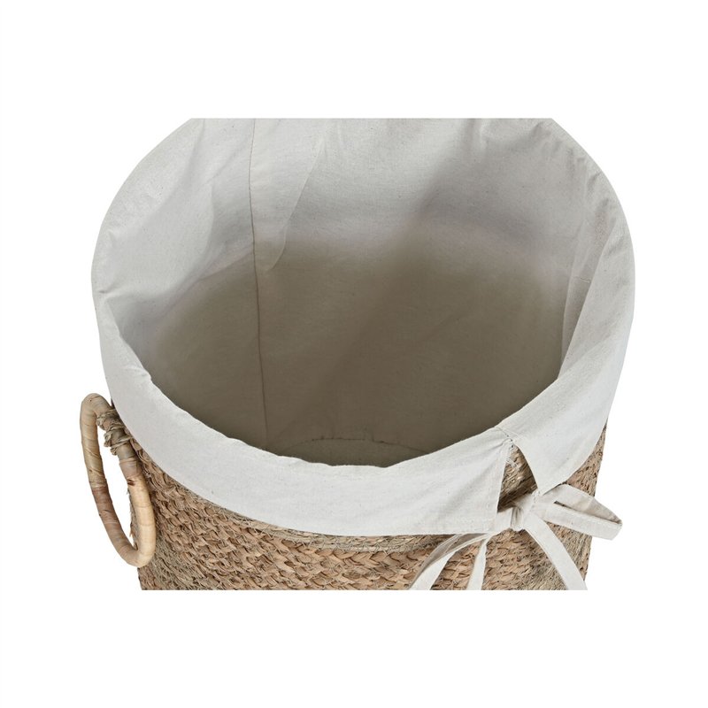 Image secondaire de Set de basket Home ESPRIT Crème Naturel Herbier marin Tropical (2 Pièces)