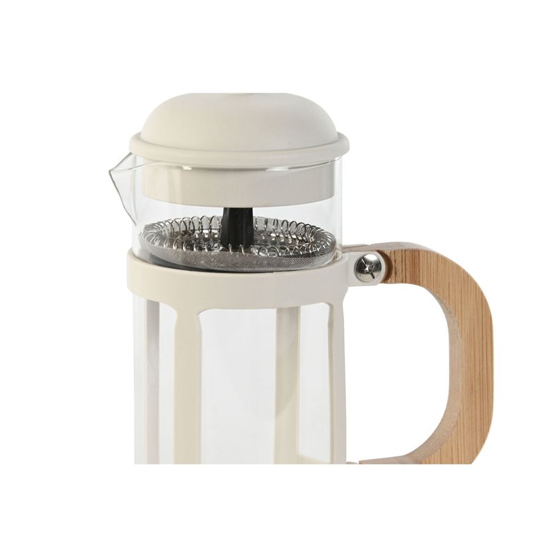 Image secondaire de Cafetière à Piston Home ESPRIT Blanc Naturel Acier inoxydable polypropylène 350 ml 13 x 8 x 19 cm