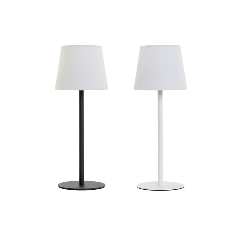 Image secondaire de Lampe solaire Home ESPRIT Blanc Noir 15 x 15 x 40 cm