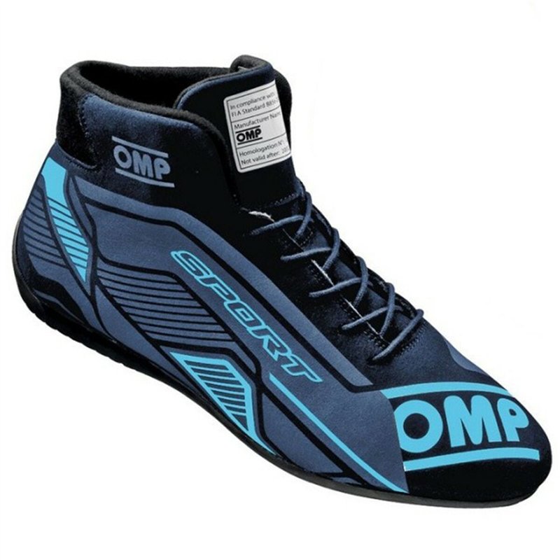 Image secondaire de Chaussures de course OMP OMP SPORT FIA 8856-2018 46 Noir/Bleu Taille 46