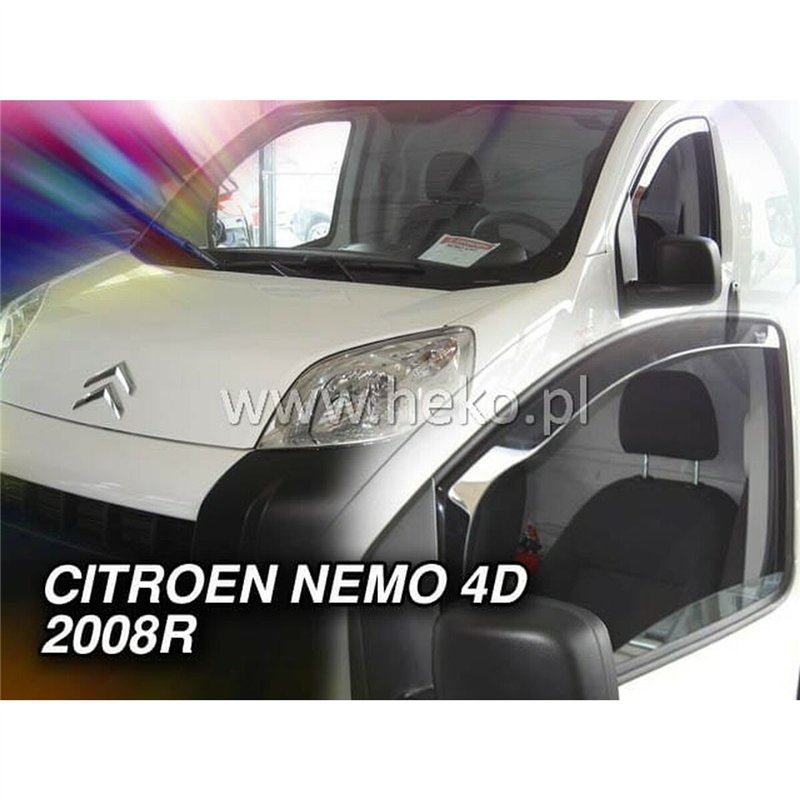 Image secondaire de Déflecteur de vent HEKO HO15160 CITROEN Nemo PEUGEOT Bipper Frontal 2 Pièces