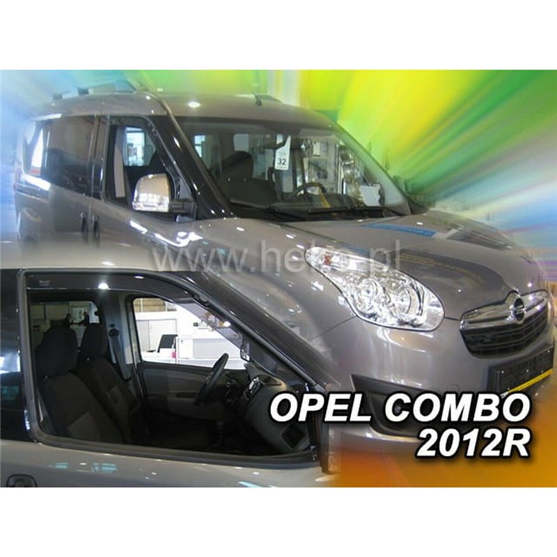 Image secondaire de Déflecteur de vent HEKO HO15166 FIAT DOBLO II Frontal 2 Pièces