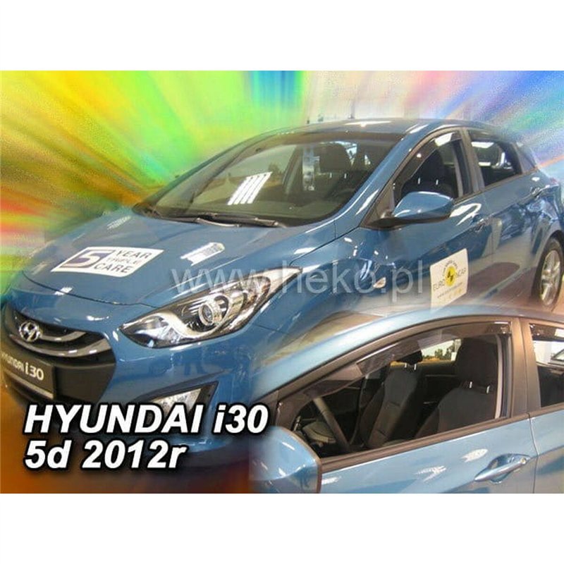 Image secondaire de Déflecteur de vent HEKO HO17273 HYUNDAI I30 II HTB/WAGON Frontal 2 Pièces