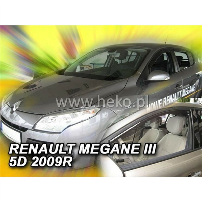 Image secondaire de Déflecteur de vent HEKO HO27176 RENAULT Megane III Frontal 2 Pièces