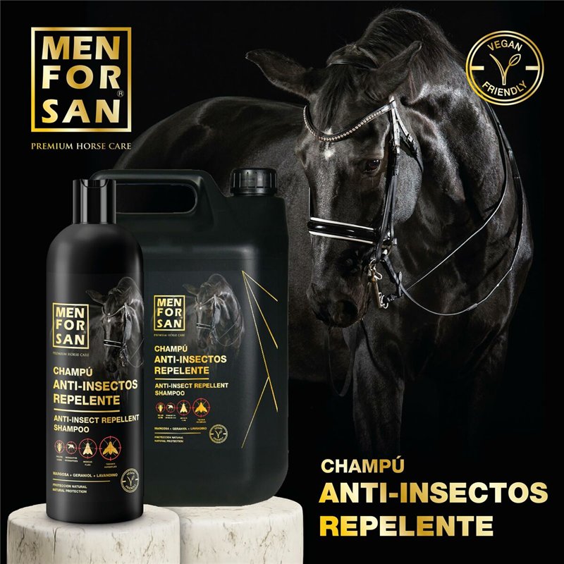 Image secondaire de Shampoo pour Chevaux Menforsan herbal 1 L Répulsif d'insectes