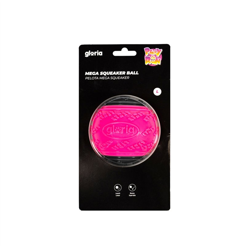 Boule pour animaux de compagnie Gloria PLAY AND RUN Rose TPR L 8,89 cm