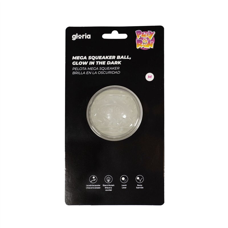 Boule pour animaux de compagnie Gloria PLAY AND RUN Jaune TPR 6,35 cm