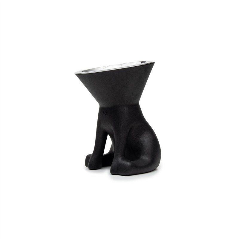 Mangeoire pour chiens United Pets Up Elisabeth Noir Acier inoxydable Polyéthylène 1 L