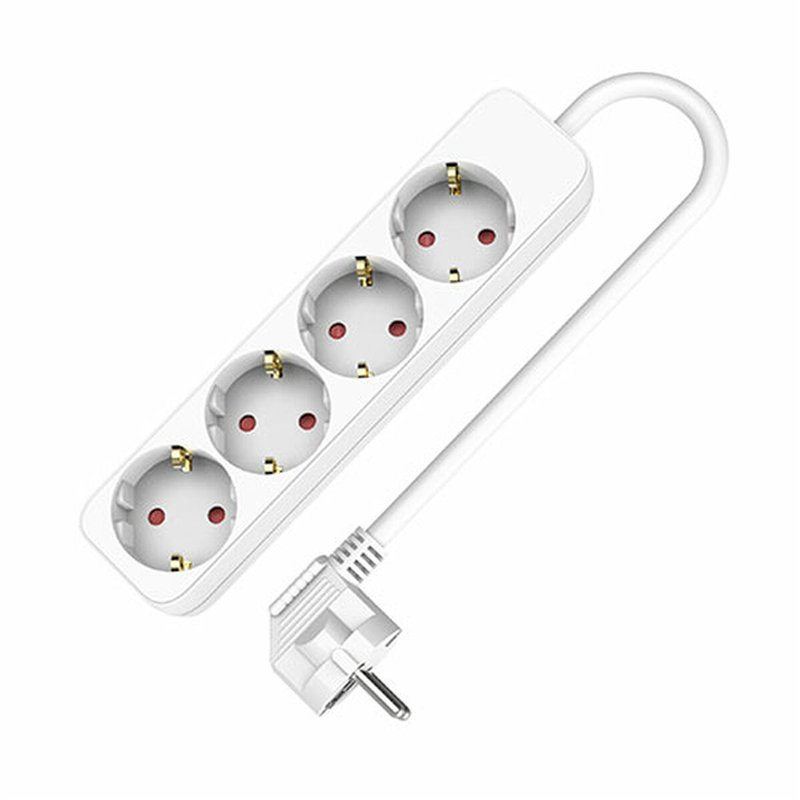 Rallonge 4 prises Schuko sans interrupteur TM Electron (1,5 m)