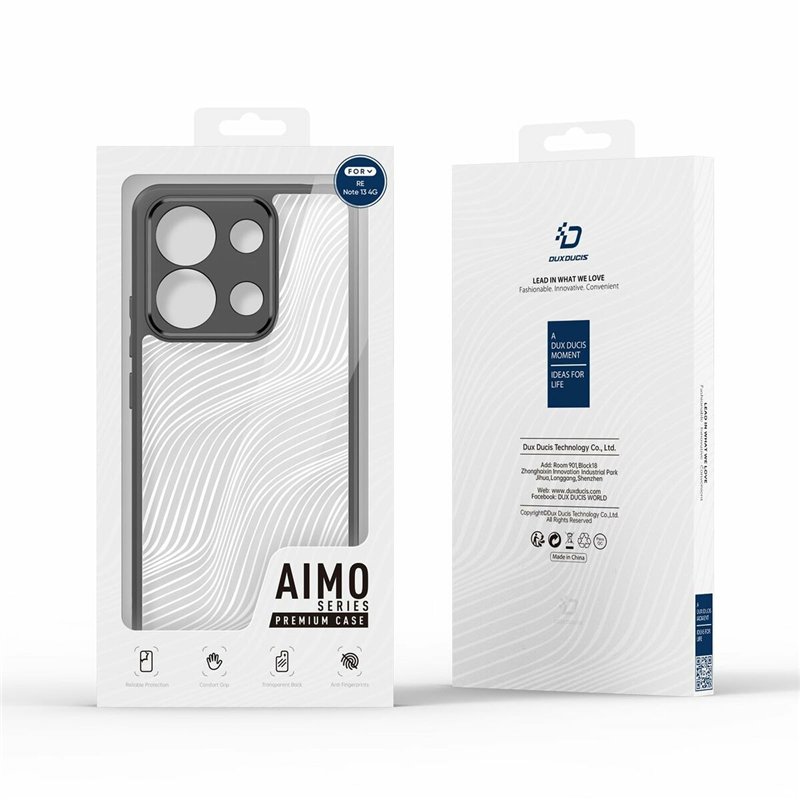 Image secondaire de Protection pour téléphone portable Dux Ducis Xiaomi Redmi Note 13 4G Noir Transparent