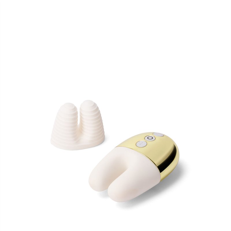 Vibration de Stimulation Double Le Wand Blanc