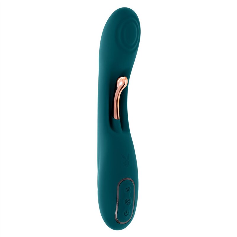 Vibration de Stimulation Double Evolved Playboy Vert