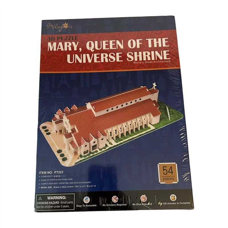 Puzzle 3D CubicFun MARY QUEEN OF THE UNIVERSE SHRINE Multicouleur 54 Pièces
