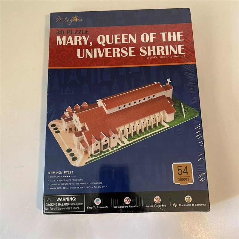 Image secondaire de Puzzle 3D CubicFun MARY QUEEN OF THE UNIVERSE SHRINE Multicouleur 54 Pièces