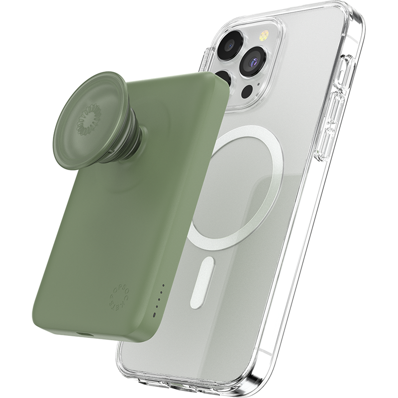 Powerbank sans fil Magnétique MagSafe PowerPack 5000mAh Eucalyptus Popsockets