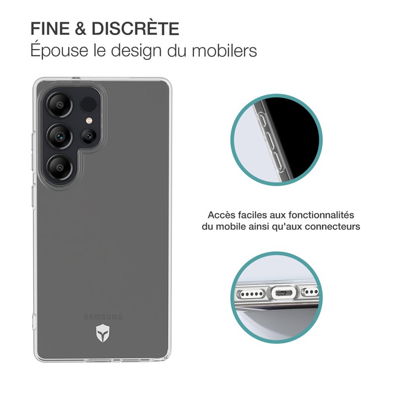Image secondaire de Pack 2 en 1 Coque Samsung Galaxy S25 Ultra Souple Transparente + Protège écran 2.5D + SmartFrame - Certifié GRS Bigben