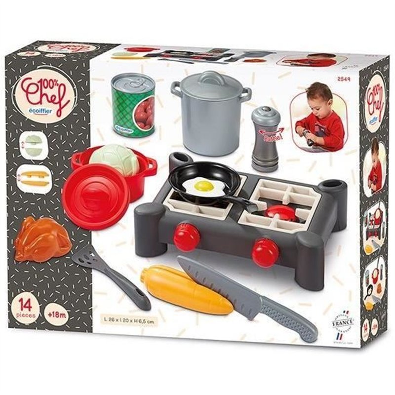 Dinette réchaud - Jeu d'imitation - ECOIFFIER - +18 mois